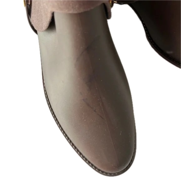 MELISSA 2 in 1 Riding Special Boots Rain Boots Size 40UK Brown Removable Flocked - Picture 10 of 13